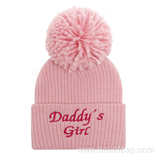 Unisex Plain Baby Winter Beanie Hats